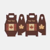 カナダ国旗(内樺の木樹皮) フェイバーボックス (折り畳みなし)