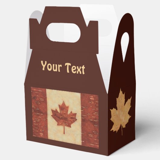カナダ国旗(内樺の木樹皮) フェイバーボックス (オープン)