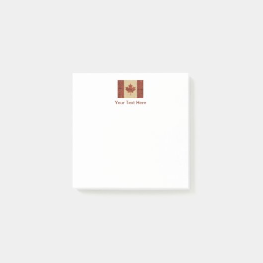 カナダ国旗(内樺の木樹皮) ポストイット (正面)