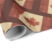 カナダ国旗(内樺の木樹皮) ラッピングペーパー (ロールコーナー)