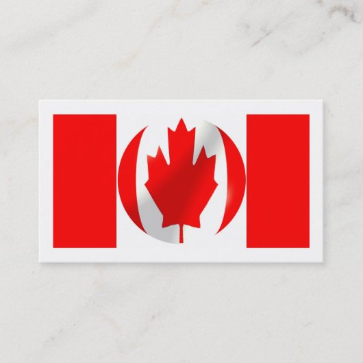 カナダ国旗 名刺 (正面)