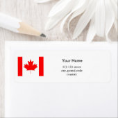 カナダ国旗、独自のフラグラベルを作成 ラベル (インサイチュ)