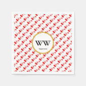 カナダ国旗 結婚式 誕生日 ヘリテージ パーティー スタンダードカクテルナプキン (正面)