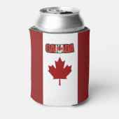 カナダ国旗 缶クーラー (缶裏面)
