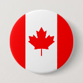 カナダ国旗 缶バッジ (正面)