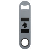 カナダ国旗(黒) スピード栓抜き (正面)