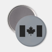 カナダ国旗（黒） マグネット (正面/裏面)
