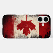 カナダ国旗 Case-Mate iPhoneケース (裏面 (横))
