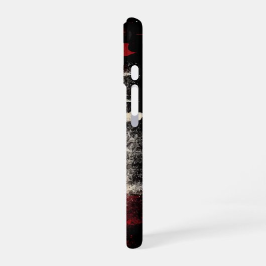 カナダ国旗 iPhone 16ケース (左側面)