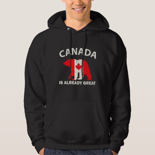 カナダ国旗Bear Canadaはすでにカナダ素晴らしである パーカ (正面)