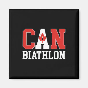 カナダ国旗Biathlonist – カナダ語Can Biathlon マグネット