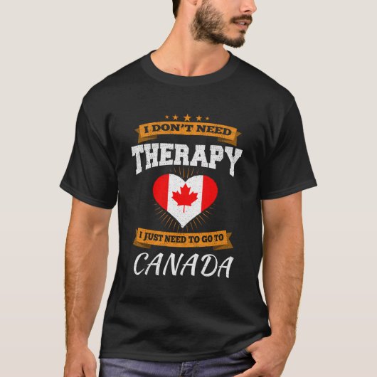 カナダ国旗IバケーションギフトIカおもしろいナダ Tシャツ (正面)
