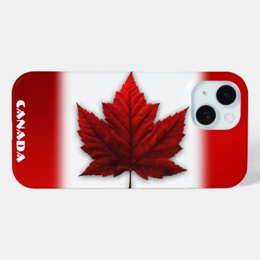 カナダ国旗iPhoneケース カナダ モバイルケース Case-Mate iPhoneケース (裏面 (横))