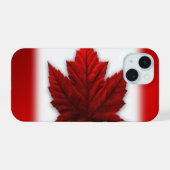 カナダ国旗iPhoneケース カナダ モバイルケース iPhone 15ケース (裏面横)