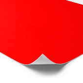 カナダ国旗Red Maple Leafポスター ポスター (角)