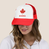 カナダ国旗Red Maple Leaf Canada Day Name文字 キャップ (インサイチュ)
