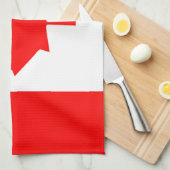 カナダ国旗Red Maple Leaf Kitchen Tow キッチンタオル (四つ折り)