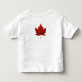 カナダ国旗Toddler Shirtカナダベビー長袖 トドラーTシャツ (裏面)
