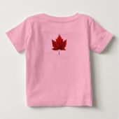 カナダ国旗Toddler TシャツCanadaベビーTシャツ ベビーTシャツ (裏面)