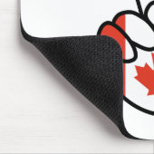 カナダ国旗V記号 マウスパッド (コーナー)