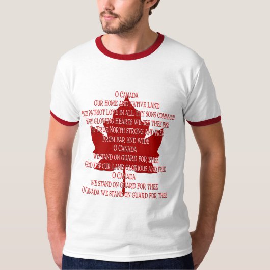 カナダ国歌Tシャツギフトお土産Canada Shirt Tシャツ (正面)