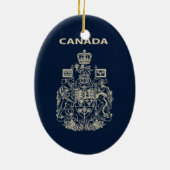 カナダ国章 セラミックオーナメント (裏面)