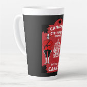 カナダ国籍お祝いギフト カフェラテマグ (左アングル)