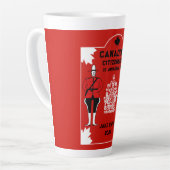 カナダ国籍お祝いギフト カフェラテマグ (左アングル)