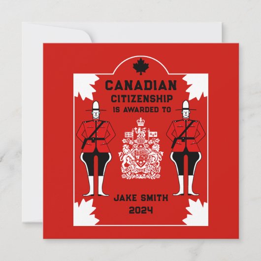 カナダ国籍お祝いギフト カード (正面)