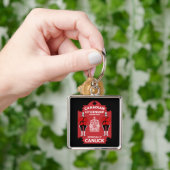 カナダ国籍お祝いギフト キーホルダー (手)