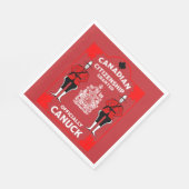カナダ国籍お祝いギフト スタンダードランチョンナプキン (角)