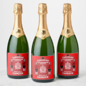 カナダ国籍お祝いギフト スパークリングワインラベル (ボトル)