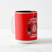カナダ国籍お祝いギフト ツートーンマグカップ (正面左)