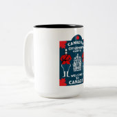 カナダ国籍お祝いギフト ツートーンマグカップ (正面左)