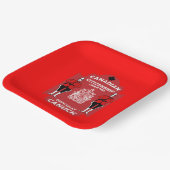 カナダ国籍お祝いギフト ペーパープレート (傾斜あり)