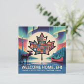 カナダ国籍のお祝いカード シーズンカード (スタンド正面)