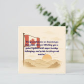 カナダ国籍のグリーティングカード カード (スタンド正面)