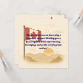 カナダ国籍のグリーティングカード カード (正面/裏面インサイチュ)