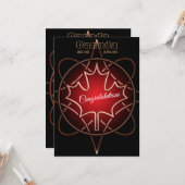 カナダ国籍 フラット グリーティング カード (正面/裏面インサイチュ)