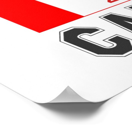 カナダ土産カナダのホッケー国旗のプロパティ ポスター (角)