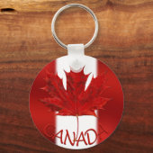 カナダ土産キーチェーン&カナダのキーチェーンギフト キーホルダー (正面)