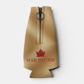 カナダ土産クーラーボックスパーソナライズされた絶縁体 ボトルクーラー (裏面)