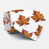 カナダ土産タイおもしろい金ゴールドカナダメープルリーフタイ ネクタイ (ロール)