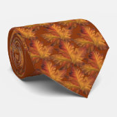 カナダ土産タイおもしろい金ゴールドカナダメープルリーフタイ ネクタイ (ロール)