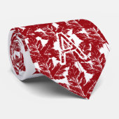 カナダ土産タイ赤クールレトロカナダのタイ ネクタイ (ロール)