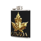 カナダ土産フラスコ金ゴールドメダルカナダフラスコ フラスク (左)
