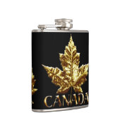 カナダ土産フラスコ金ゴールドメダルカナダフラスコ フラスク (右)