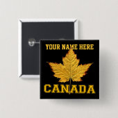 カナダ土産ボタンバーシティカナダボタンピン 缶バッジ (正面&裏面)