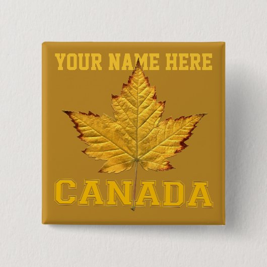 カナダ土産ボタンバーシティカナダボタンピン 缶バッジ (正面)