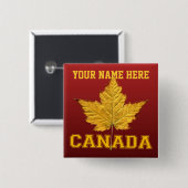 カナダ土産ボタンバーシティカナダボタンピン 缶バッジ (正面&裏面)